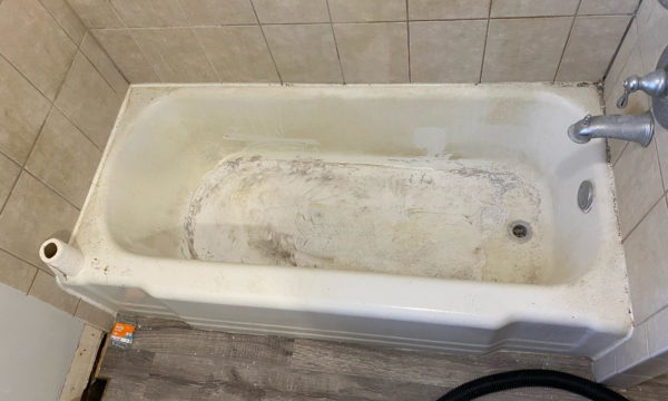 tub before repair